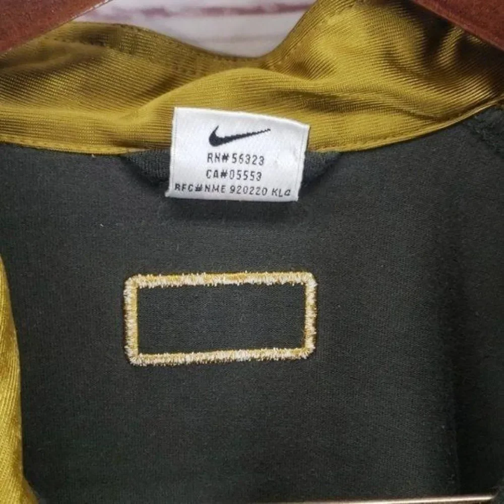 Nike Air Basketball Army Green Zippered Mens Size‎ Large Pullover